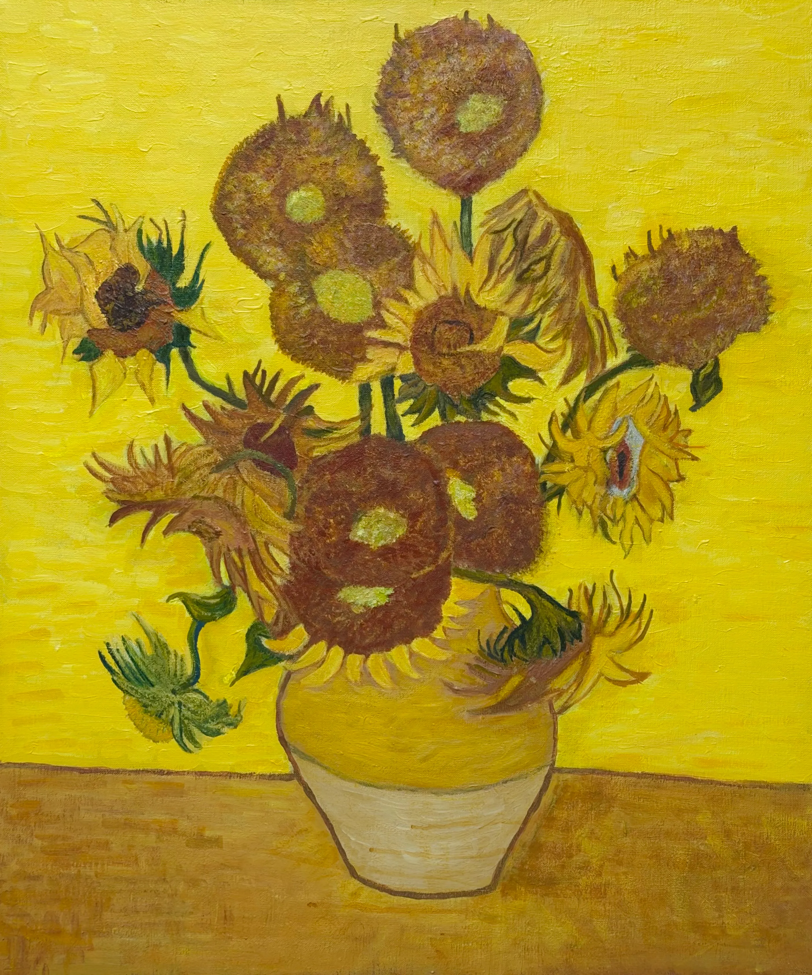 해바라기 (sunflowers, after Van Gogh)